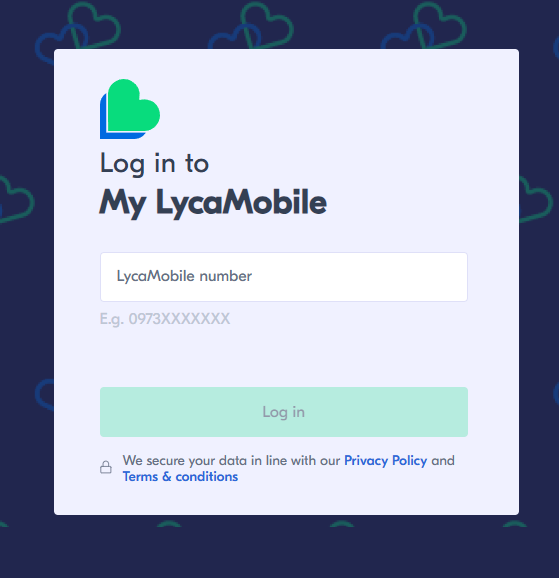 LYCA 官网登录页面
