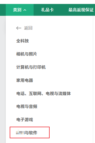 技术类目下的软件列表